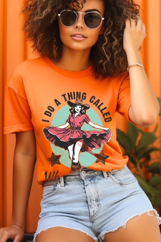 I Do a Thing Called What I Want Graphic Tee ORANGE S by Color Bear | Fleurcouture