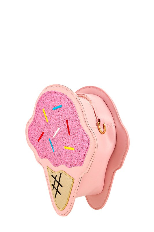 Ice Cream Cone Novelty Crossbody Bag OS by ICCO ACCESSORIES | Fleurcouture