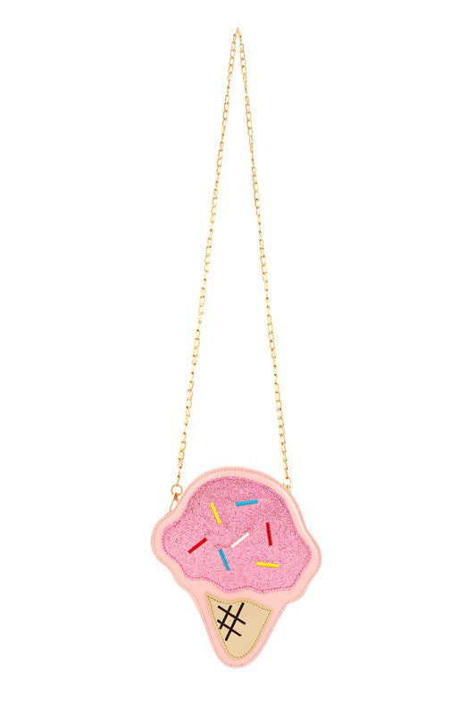 Ice Cream Cone Novelty Crossbody Bag OS by ICCO ACCESSORIES | Fleurcouture