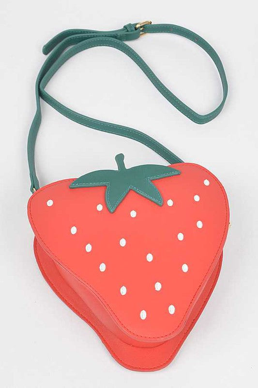 Iconic Strawberry Swing Bag Red O/S by Artini Accessories | Fleurcouture