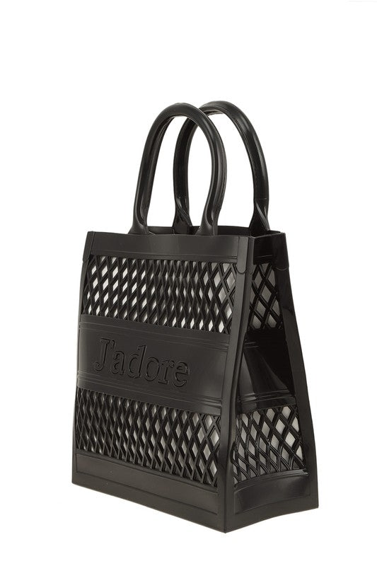 JADORE Mesh Style Top Handle Jelly Bag OS by ICCO ACCESSORIES | Fleurcouture