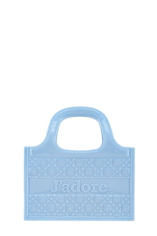 JADORE Top Handle Crossbody Jelly Bag BLUE OS by ICCO ACCESSORIES | Fleurcouture