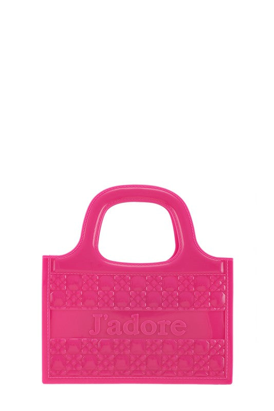 JADORE Top Handle Crossbody Jelly Bag FUCHSIA OS by ICCO ACCESSORIES | Fleurcouture