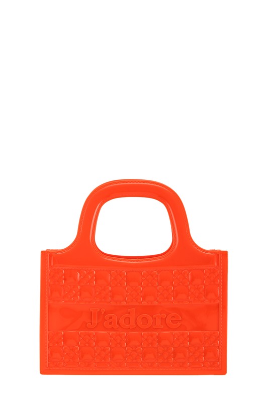 JADORE Top Handle Crossbody Jelly Bag ORANGE OS by ICCO ACCESSORIES | Fleurcouture