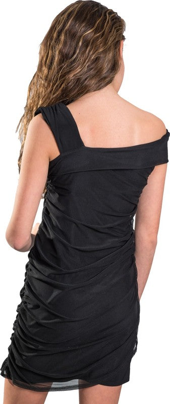 KIDS BEVERLY DRESS Black by Cheryl Creations | Fleurcouture