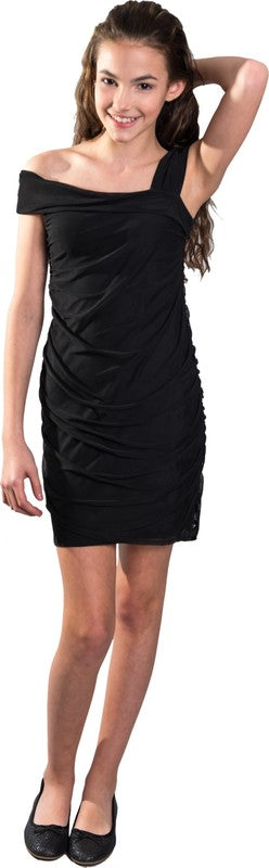 KIDS BEVERLY DRESS Black by Cheryl Creations | Fleurcouture