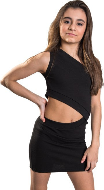 KIDS BRITNEY DRESS Black S by Cheryl Creations | Fleurcouture