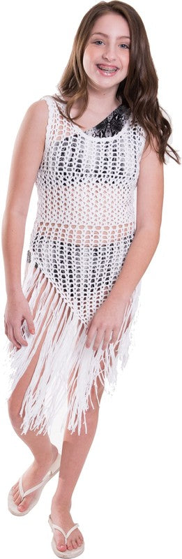 KIDS CROCHET COVER - UP by Cheryl Creations | Fleurcouture