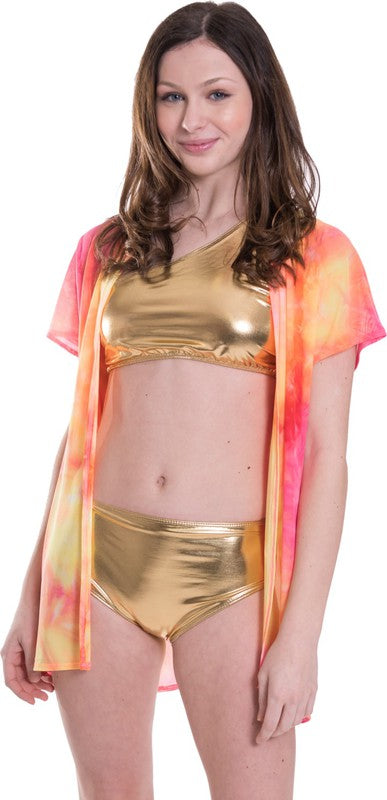 KIDS MESH TIE DYE KIMONO by Cheryl Creations | Fleurcouture