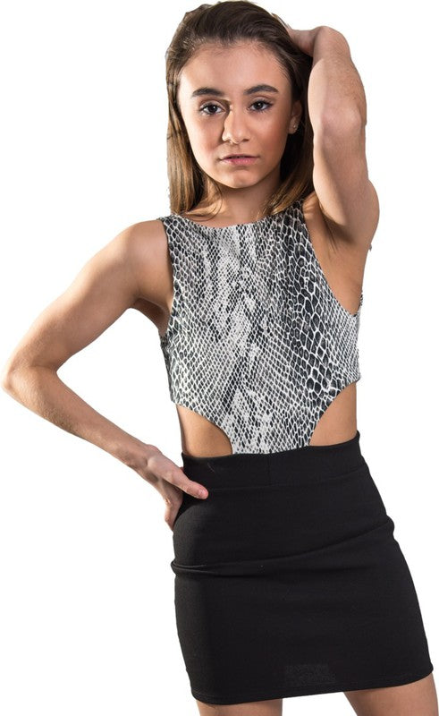 KIDS SNAKE SKIN KERRY DRESS Snake by Cheryl Creations | Fleurcouture