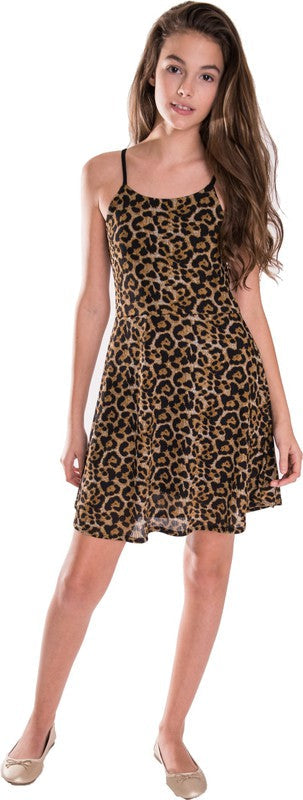 KIDS SOPHIA DRESS Leopard by Cheryl Creations | Fleurcouture