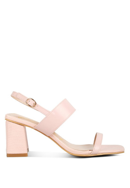 KIRK Elasticated Gussets Block Heel Sandals by Rag Company | Fleurcouture