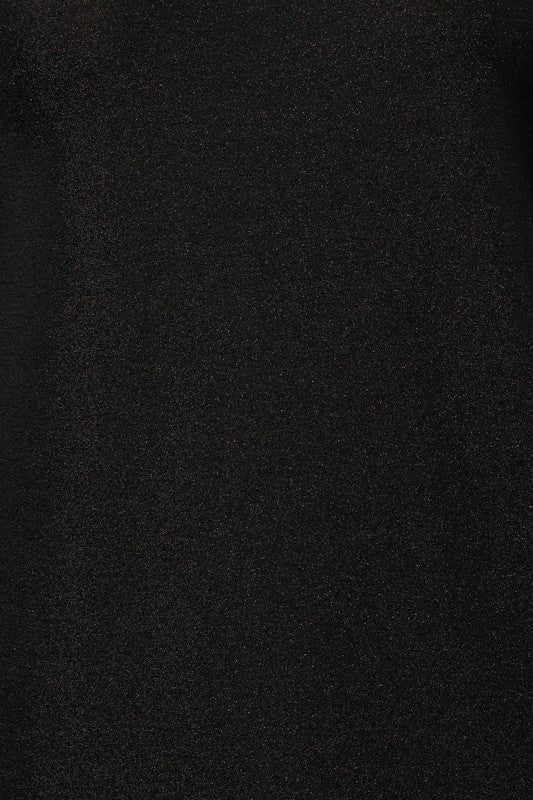 L/S Back Twist Glitter Top Black L by Gilli | Fleurcouture