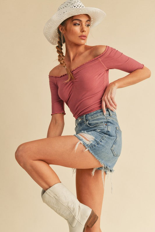 Lilah Top WHITE by Aemi + Co | Fleurcouture
