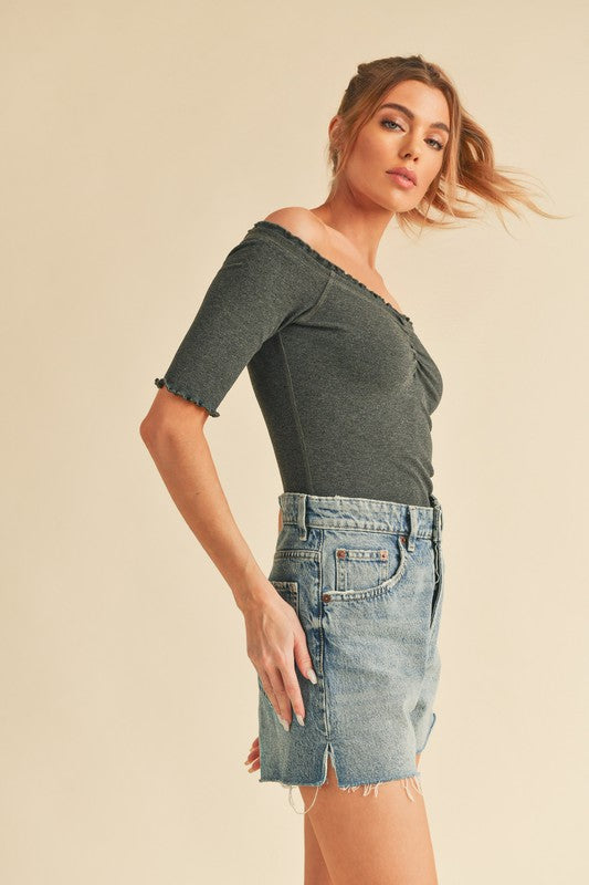 Lilah Top WHITE by Aemi + Co | Fleurcouture