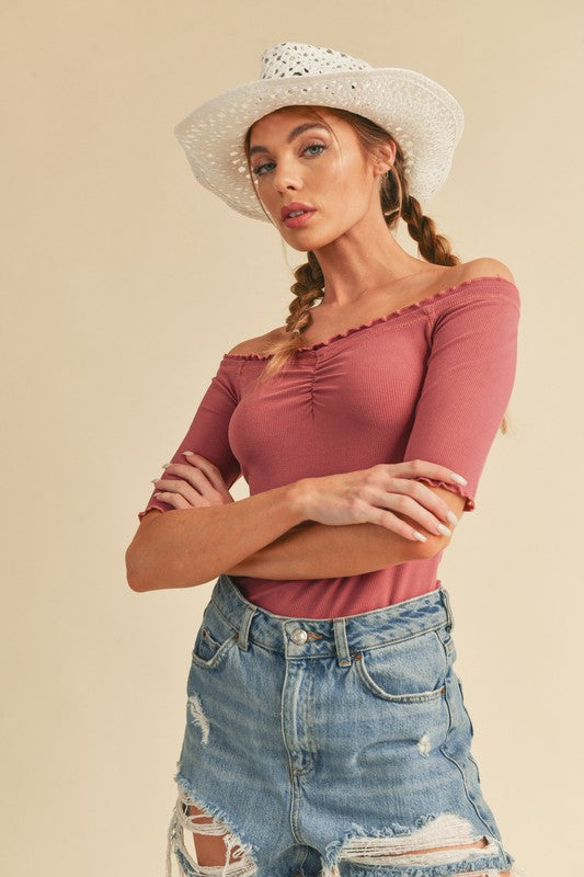 Lilah Top WHITE by Aemi + Co | Fleurcouture