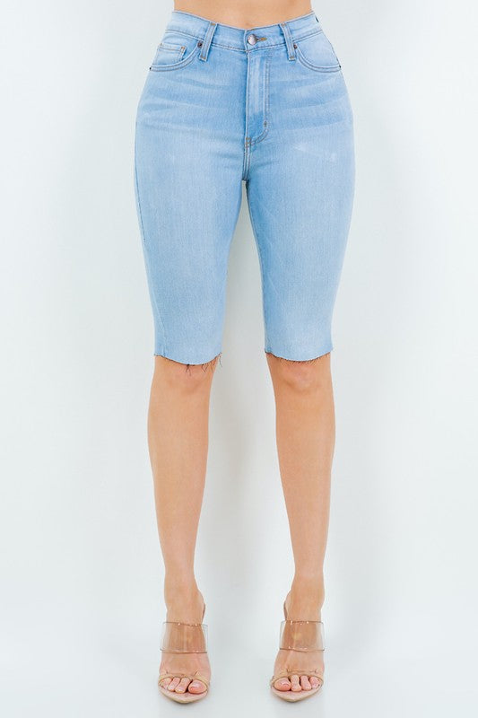 Lily Bermuda Short light wash by GJG Denim | Fleurcouture