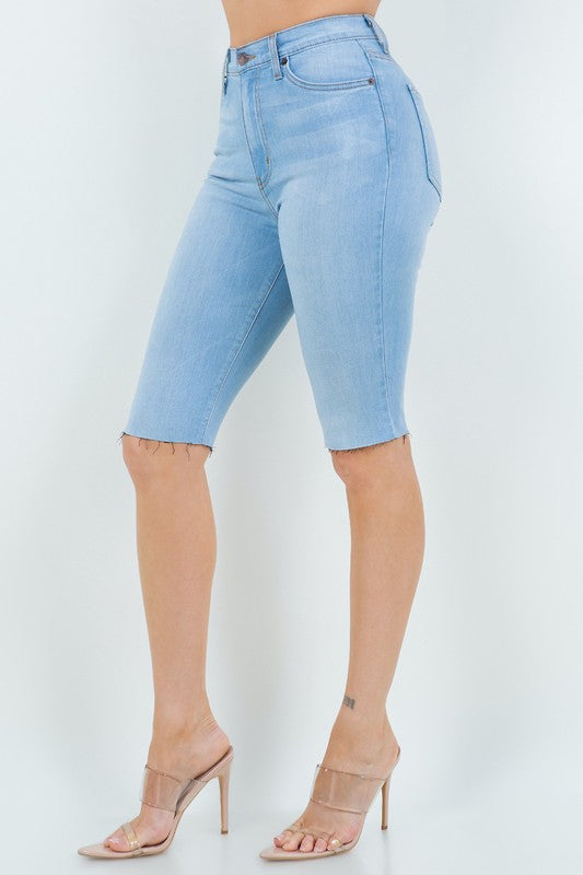 Lily Bermuda Short light wash by GJG Denim | Fleurcouture
