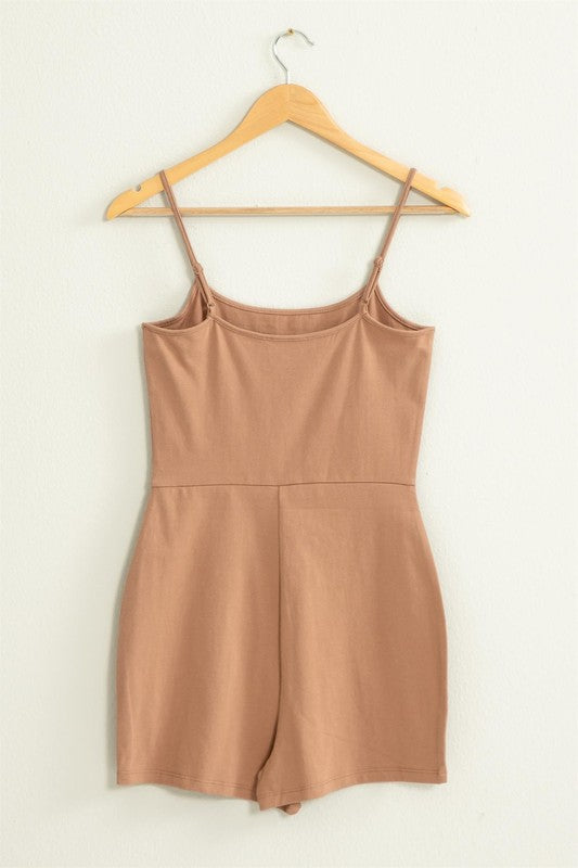 Loving Me Fitted Sleeveless Romper by HYFVE | Fleurcouture