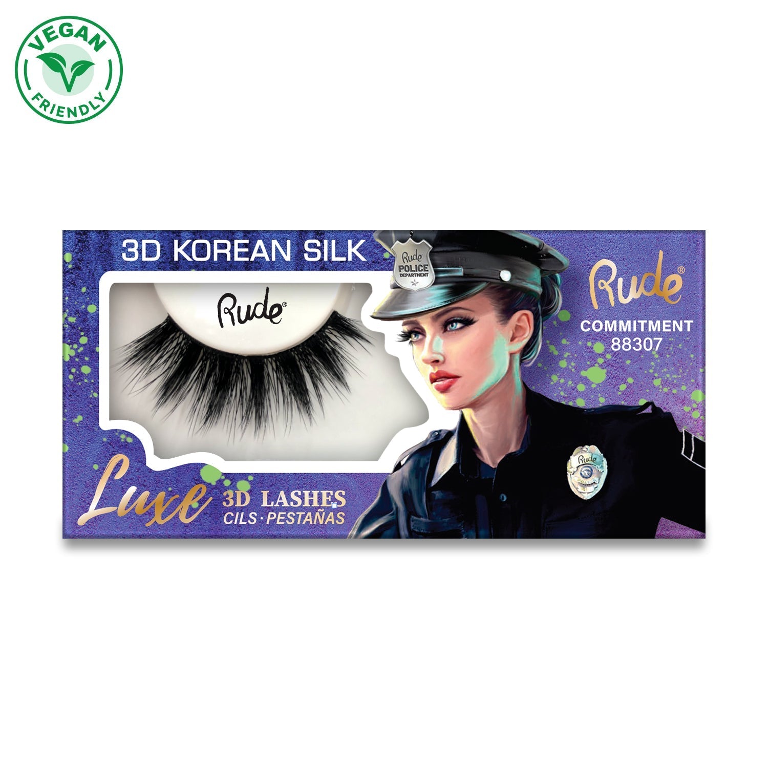 Luxe 3D Lashes | Premium 3D Eyelashes Commitment False Lashes by Rude Cosmetics | Fleurcouture
