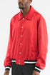 LUXURY Satin Bomber Jacket RED 2XL by WEIV | Fleurcouture