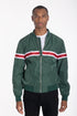 Luxury WOVEN TAPED BOMBER JACKET GREEN S by WEIV | Fleurcouture