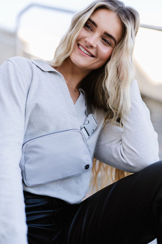 MADISON CROSSBODY BELT BAG FANNY PACK 1 by Modern + Chic | Fleurcouture