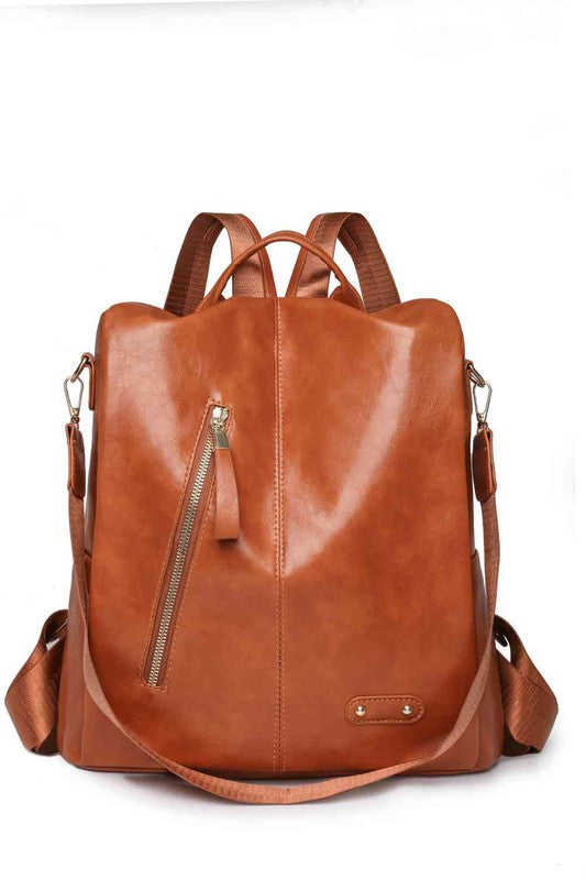Marcy Zipper Pocket Backpack OS by ClaudiaG Collection | Fleurcouture