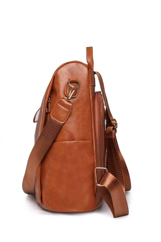 Marcy Zipper Pocket Backpack OS by ClaudiaG Collection | Fleurcouture