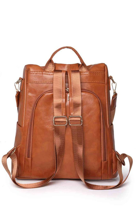 Marcy Zipper Pocket Backpack OS by ClaudiaG Collection | Fleurcouture