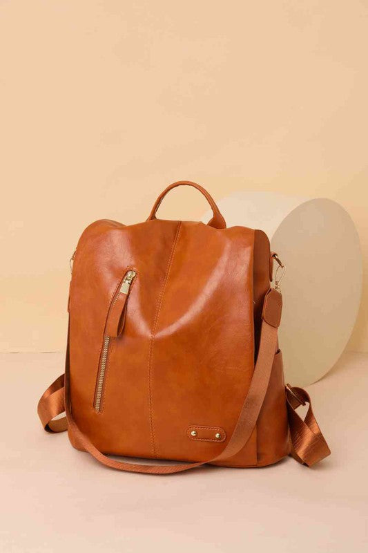Marcy Zipper Pocket Backpack OS by ClaudiaG Collection | Fleurcouture