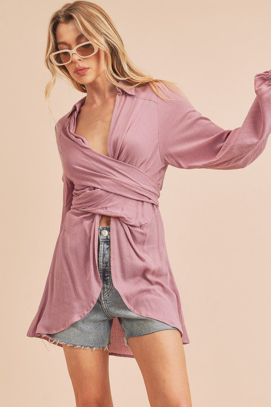 Margot Top LILAC S by Aemi + Co | Fleurcouture