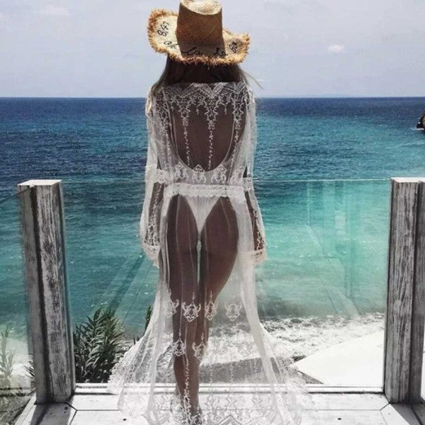 Martina Swimsuit Cover Up White OS by ClaudiaG Collection | Fleurcouture
