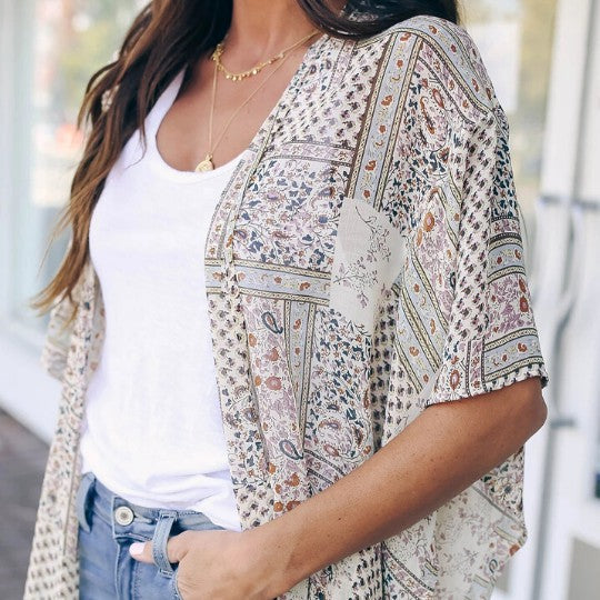 Maze Kimono Multi by ClaudiaG Apparel | Fleurcouture