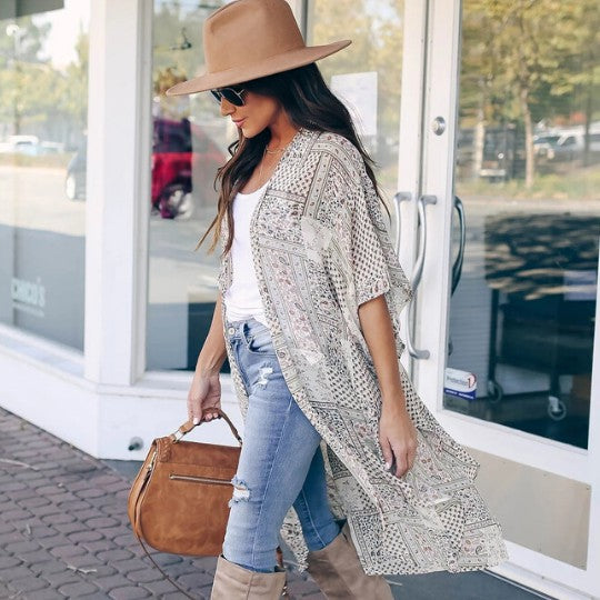 Maze Kimono Multi by ClaudiaG Apparel | Fleurcouture