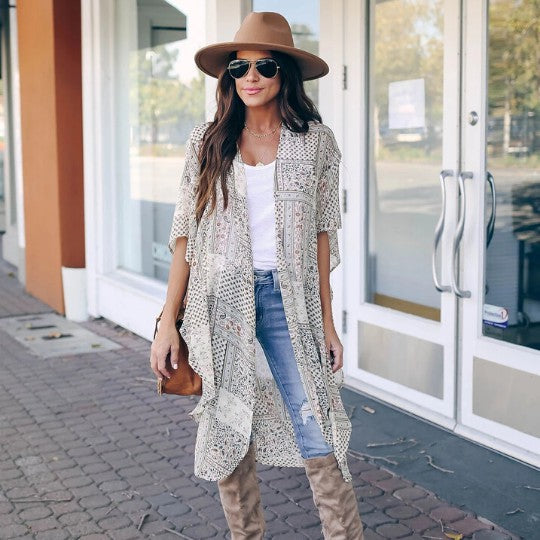 Maze Kimono Multi S by ClaudiaG Apparel | Fleurcouture