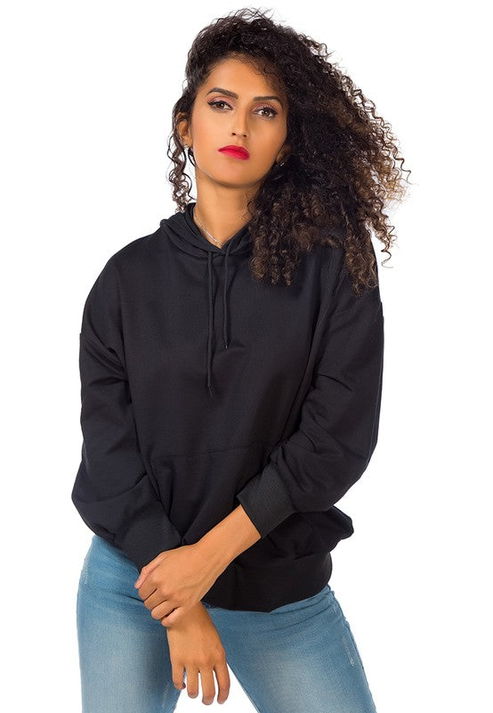 Melange Pullover Drawstring Hoodie by Rag Company | Fleurcouture