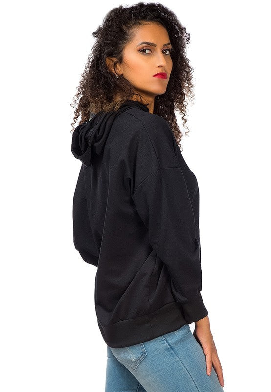 Melange Pullover Drawstring Hoodie by Rag Company | Fleurcouture