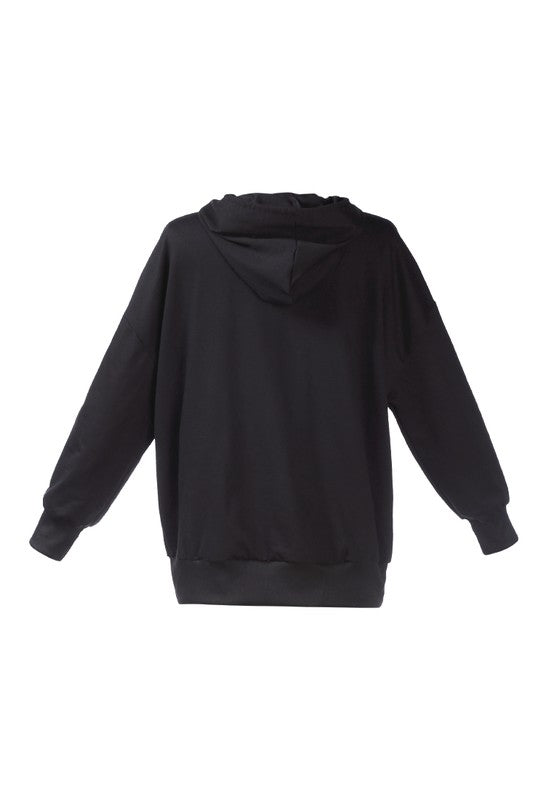 Melange Pullover Drawstring Hoodie by Rag Company | Fleurcouture