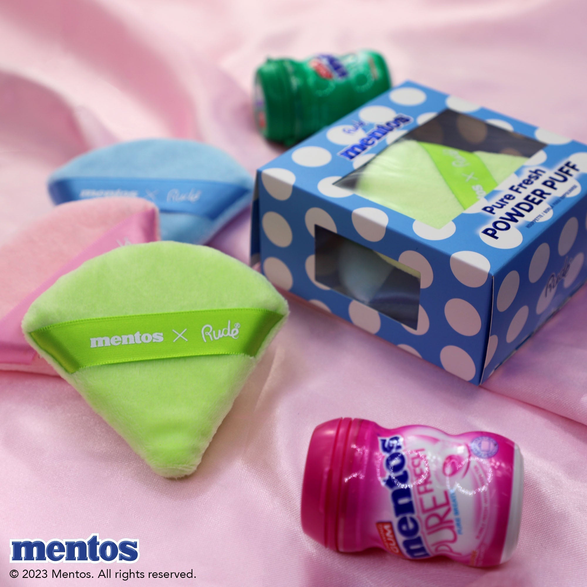 Mentos Pure Fresh Powder Puff Sponges & Applicators by Rude Cosmetics | Fleurcouture