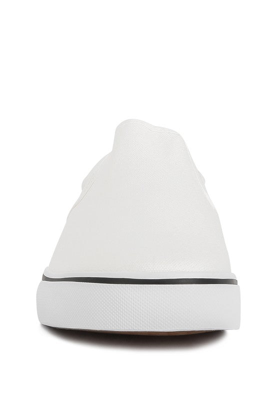 Merlin Canvas Slip On Sneakers Black by Rag Company | Fleurcouture