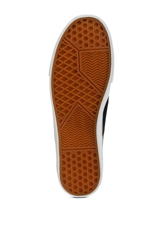 Merlin Canvas Slip On Sneakers Black by Rag Company | Fleurcouture