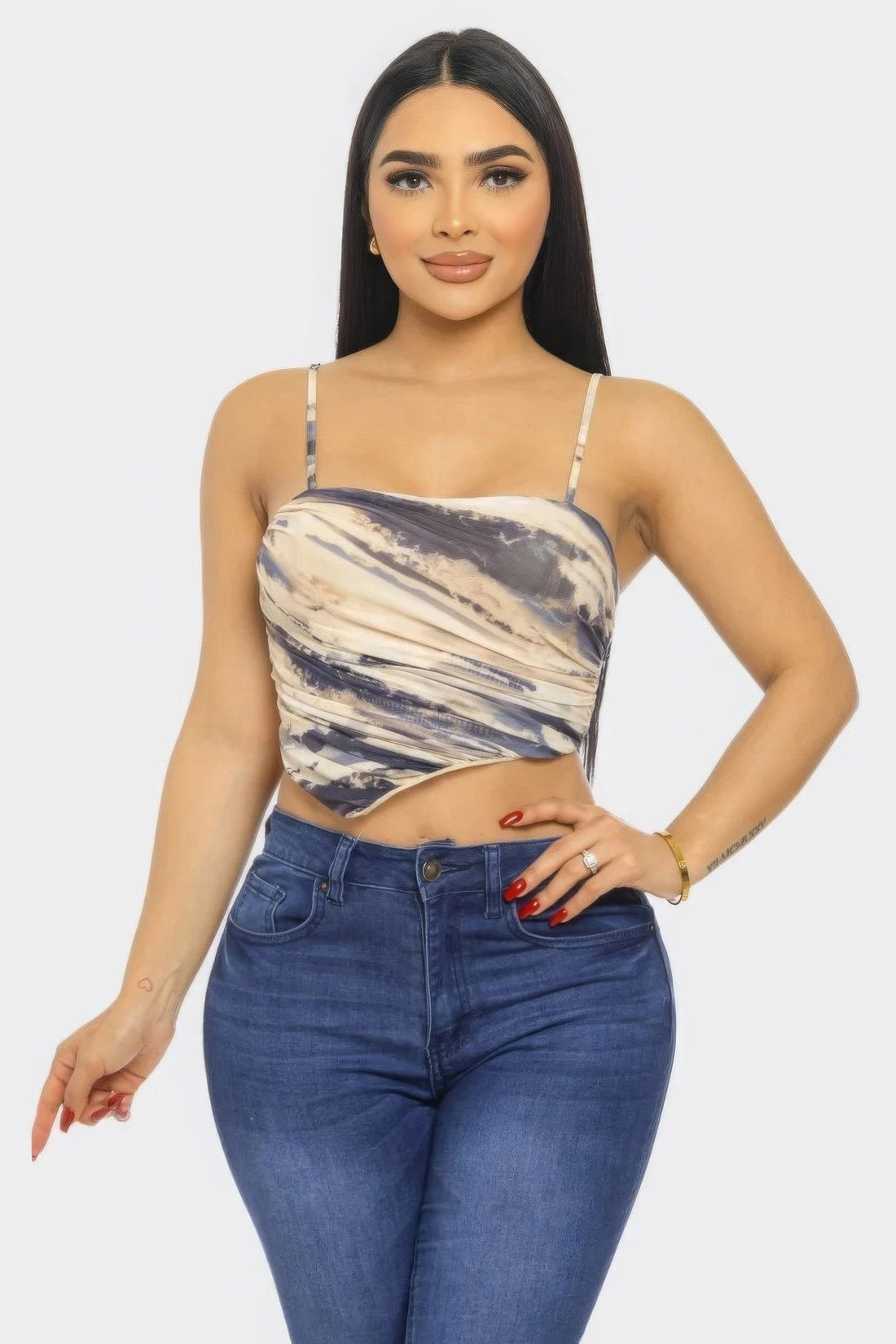 Mesh Print Top by Fleurcouture | Fleurcouture