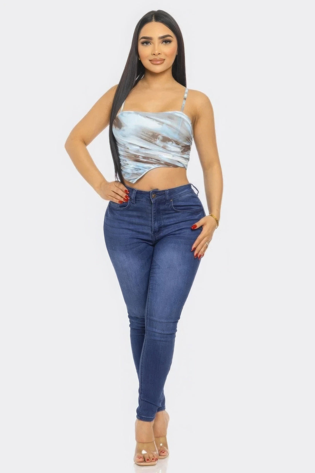 Mesh Print Top by Fleurcouture | Fleurcouture