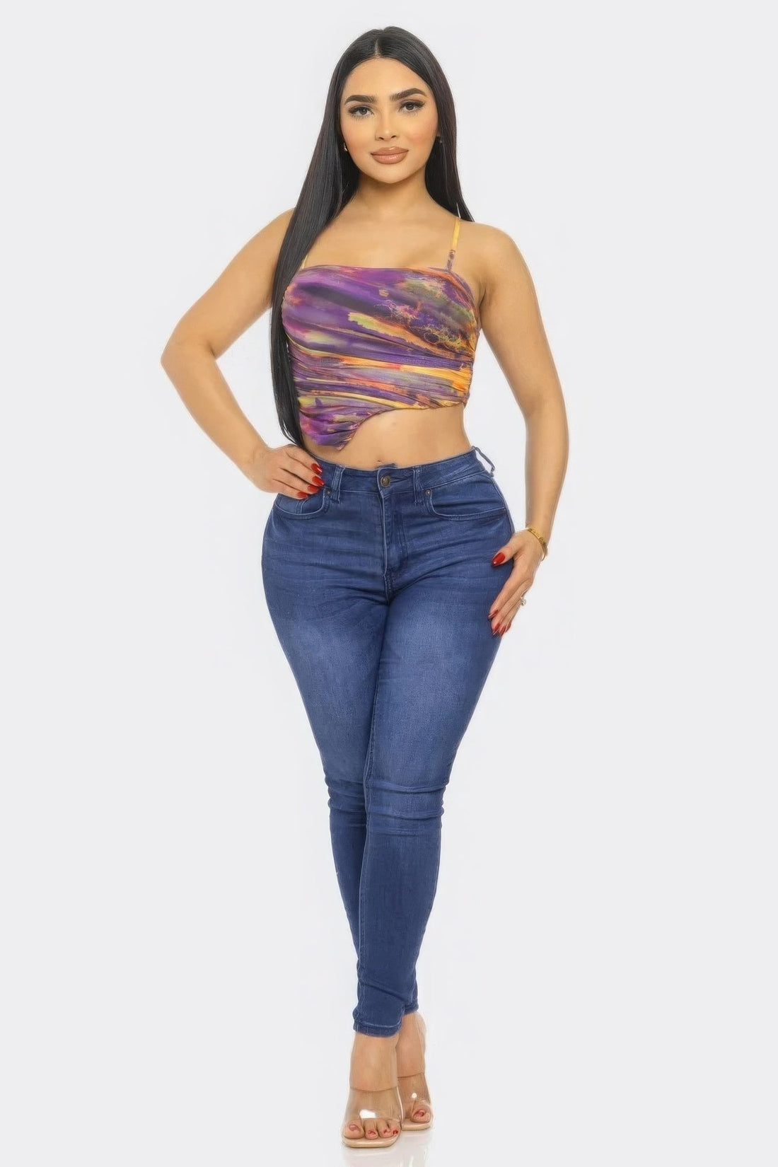 Mesh Print Top by Fleurcouture | Fleurcouture