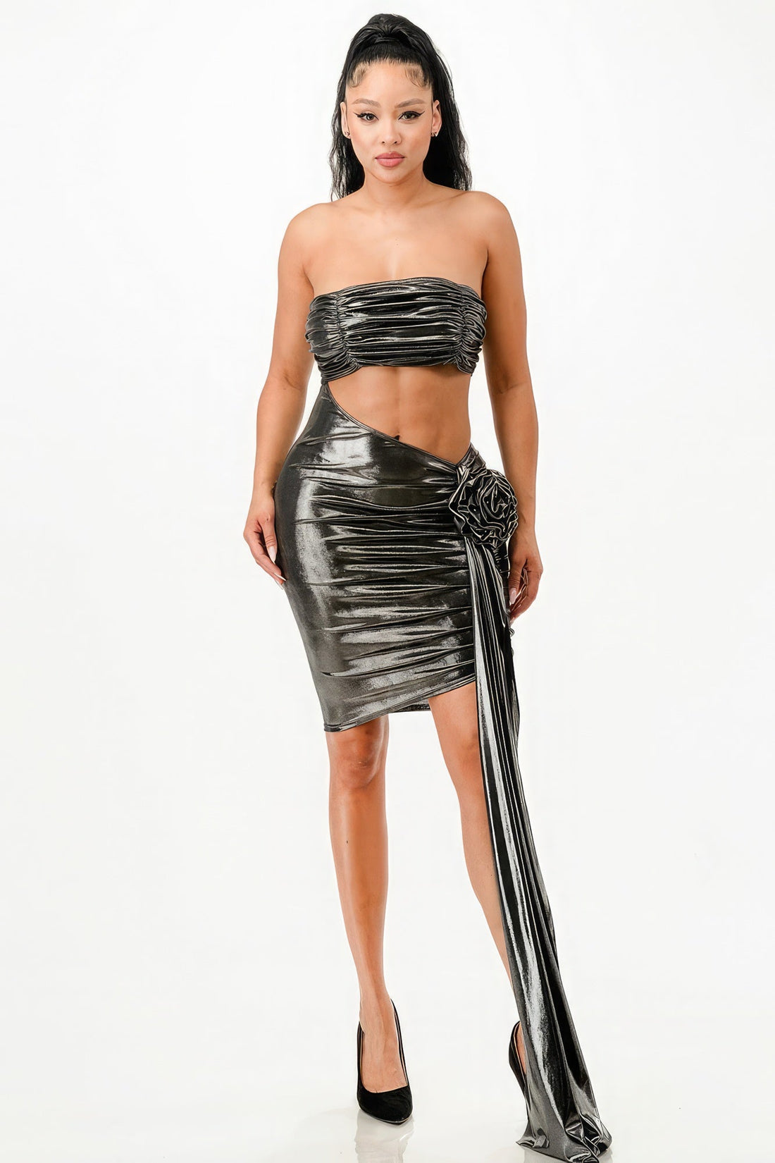 Metallic Sexy Dress by Fleurcouture | Fleurcouture