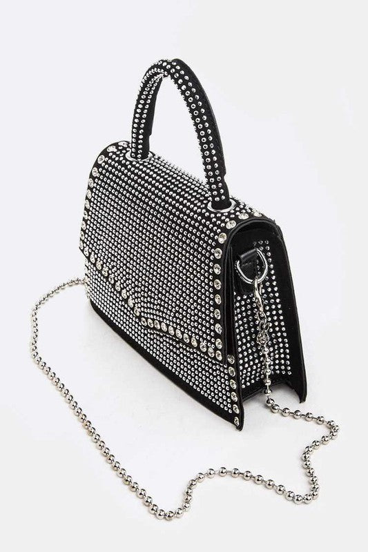 Micro Studs Iconic Top Handle Bag O/S by Artini Accessories | Fleurcouture