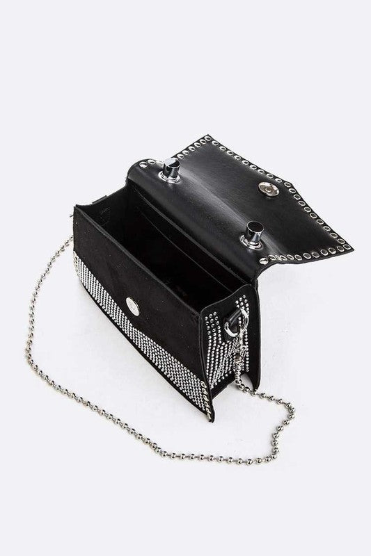 Micro Studs Iconic Top Handle Bag O/S by Artini Accessories | Fleurcouture