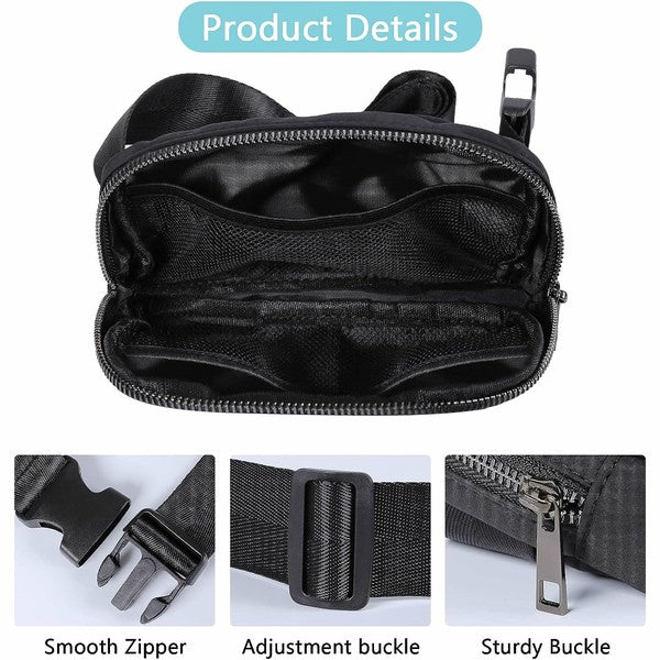 Mini Fanny Pack BLACK one by Fashion World | Fleurcouture