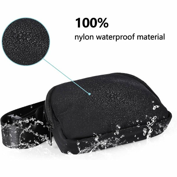 Mini Fanny Pack BLACK one by Fashion World | Fleurcouture